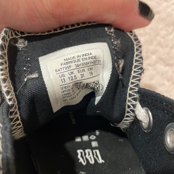 Converse Kids Chuck Taylor All Star Double Tongue Ox Big Girl's Shoes sz 13 - Picture 8 of 14